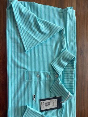 Vineyard Vines Boys Performance Polo Shirt - Size M (12-14) - Color: Sea Splash